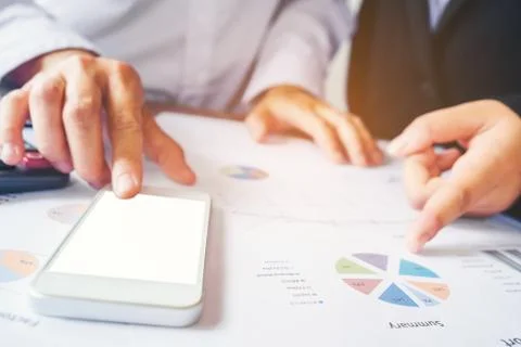 Team work business managers crew working with new startup project Stock Photos