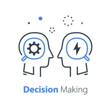 Team work, communication or negotiation, common ground, mutual understanding Stock Illustration