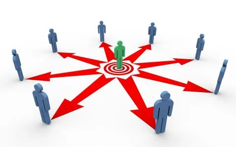 Team work concept Stock Illustration