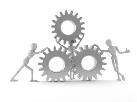 Team work concept Stock Illustration