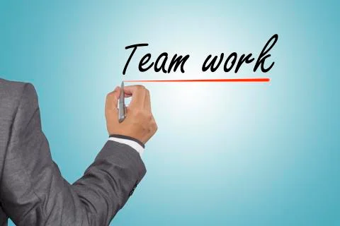 Team work concept. Foto stock