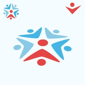 Team work concept sign Stock Illustration