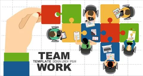 Team work concept. Team management. Stock Illustration