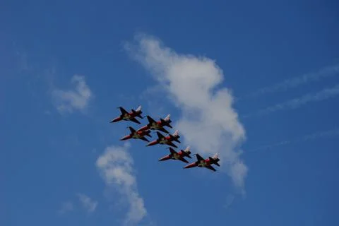 Team work  display at airshow Stock Photos