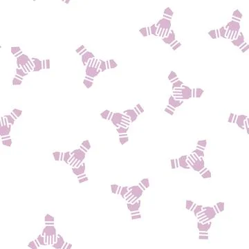 Team work glyph vector seamless pattern Stock Illustration