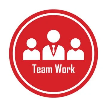 Team work group flat icon vector illustration 스톡 일러스트