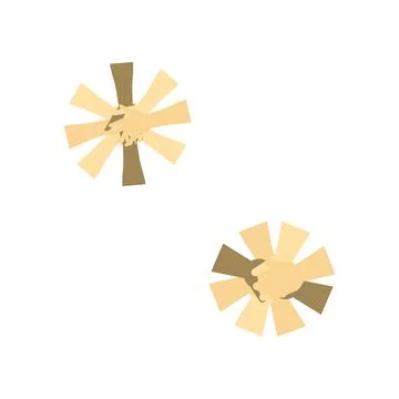 Team work hands Illustrazione stock