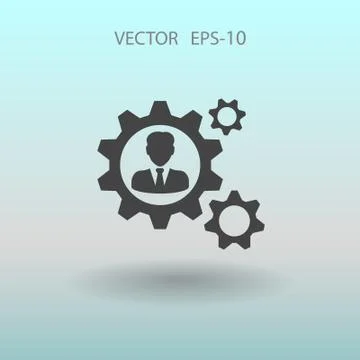Team work icon. vector illustration Stock Illustration