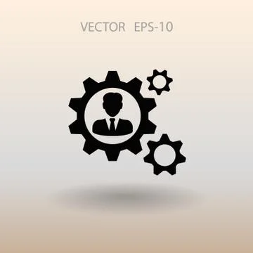 Team work icon. vector illustration Stock Illustration