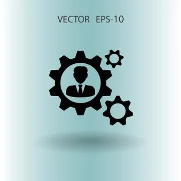 Team work icon. vector illustration Stock Illustration