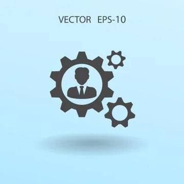 Team work icon. vector illustration Stock Illustration