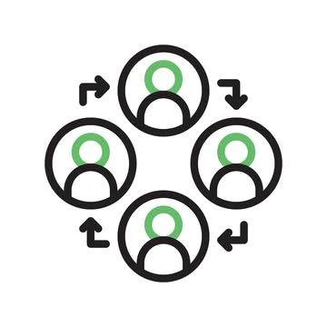 Team work icon vector image. Stock-Illustration