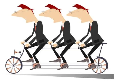 Team work Stock Illustration