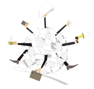 Team work Stock Illustration