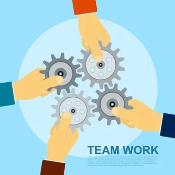Team work Stock Illustration