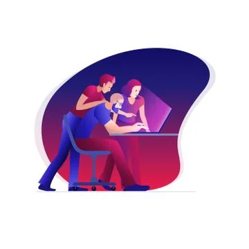 Team on work Stock-Illustration