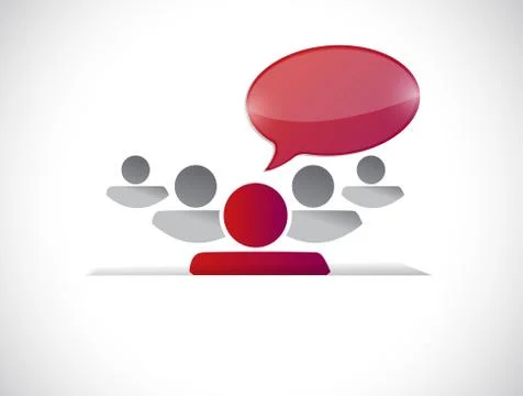 Team work illustration design Stock Illustration