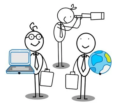 Team work &amp; Opportunity Stock Illustration