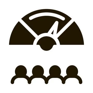 Team work speed icon Vector Glyph Illustration Stock Illustration