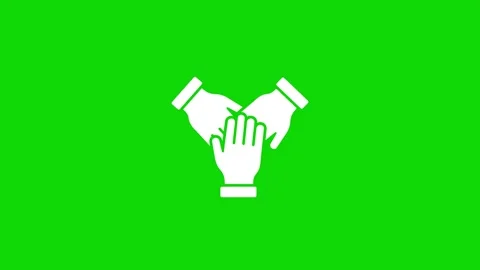 Team work support helping hands animation Stock Footage 330540964