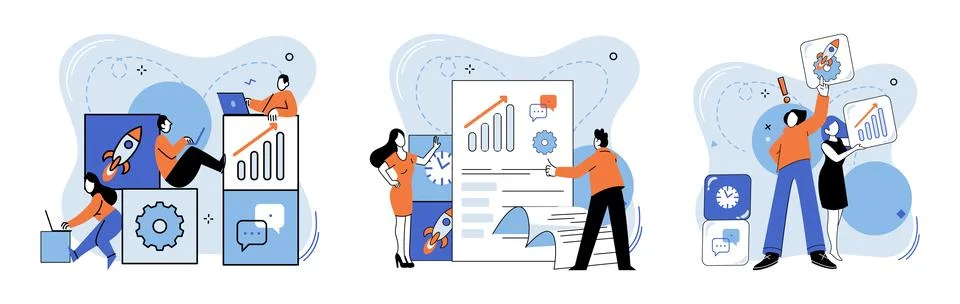 Team work. The team work metaphor highlights power collective effort and shared Stock Illustration