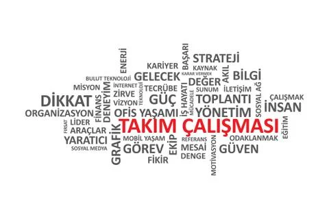 Team work - Turkish Language Stock Illustration