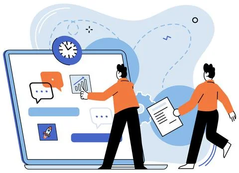 Team work vector illustration. The teams collaboration is foundation their re Stock Illustration