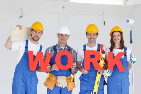 Team of workers WORK Stock Photos