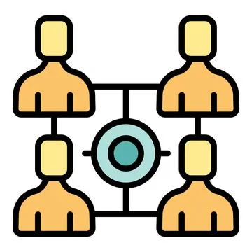 Team workflow icon vector flat Ilustración de archivo