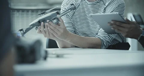 Team working on drone development Stock Footage 116489867
