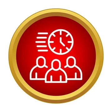 Team working fast, managing time efficiently for business Stock Illustration