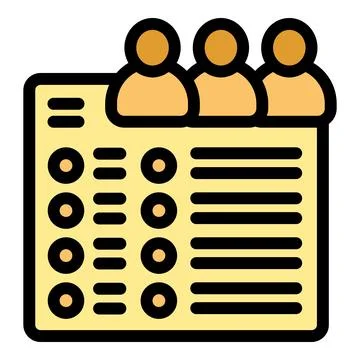 Team working on project management system with task list and icons Illustrazione stock