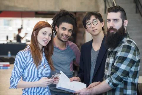Team working together on project Stock Photos