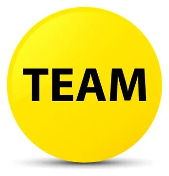 Team yellow round button Stock Illustration