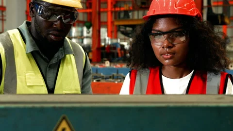 Team of Young testing auto machine with technology concept. Stock Footage 173351736