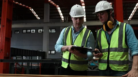 Team of Young testing auto machine with technology concept. Stock Footage 173353065