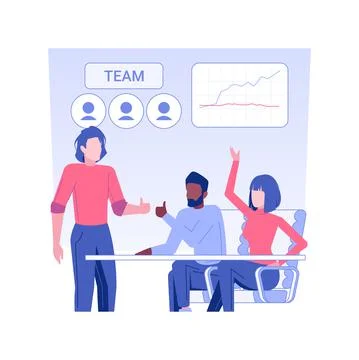 Teambuilding events isolated concept vector illustration. Stockillustratie