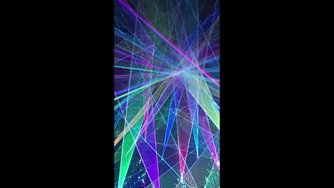 Teamlabs - Prism Lightshow - Vertical Video Stock Footage 276502148