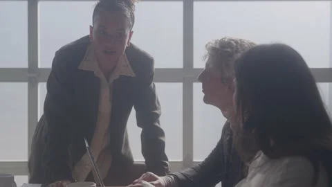 Teammate Providing Constructive Criticism Stock Footage 208803840