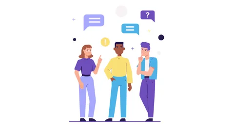 Teamwork and brainstorming concept animation.  Business teamwork Stock Footage 170330402