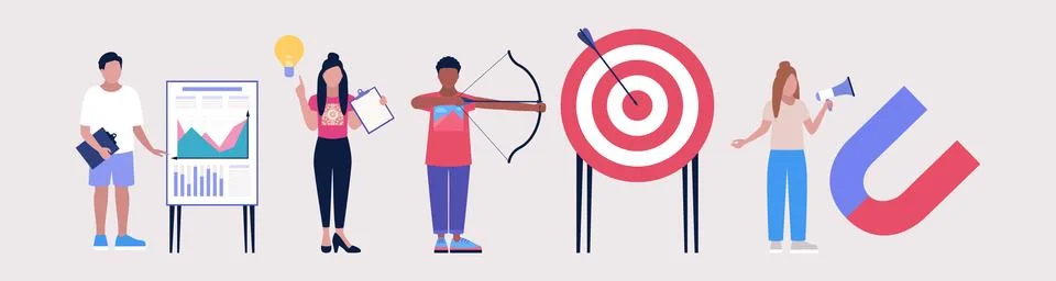 Teamwork and creativity concept Illustration