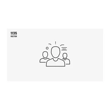 Teamwork and idea generation icon set Stock Illustration