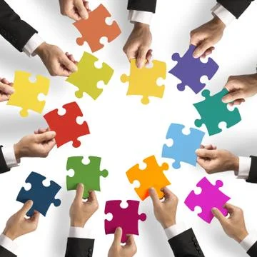Teamwork and integration Stock Photos
