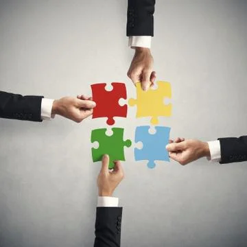 Teamwork and partnership Foto stock