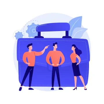 Teamwork and partnership vector concept metaphor Stock Illustration