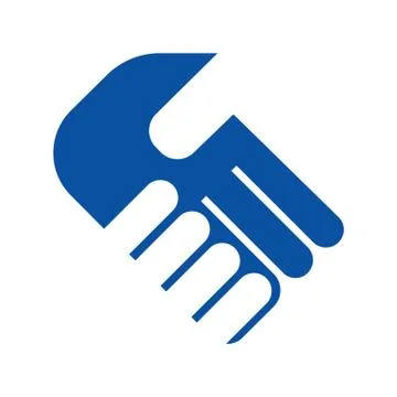 Teamwork and trust illustrations shake hand handshake logo sign vector the de Stock Illustration