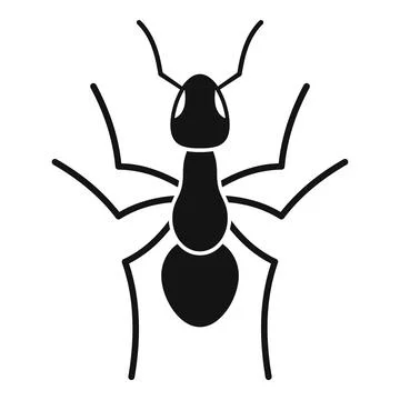 Teamwork ant icon, simple style Illustrazione stock