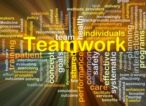 Teamwork background concept glowing Stock Illustration