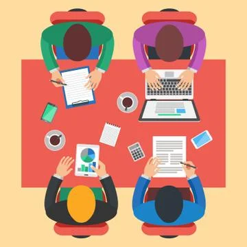 Teamwork, brainstorming concept Stock Illustration