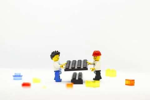 Teamwork, building the future together Stock Photos